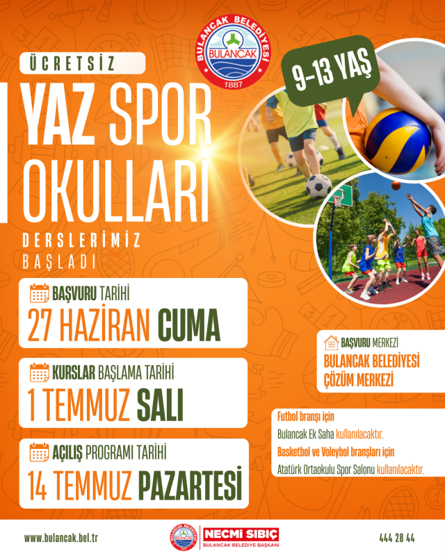 Geleneksel Yaz Spor Okulları