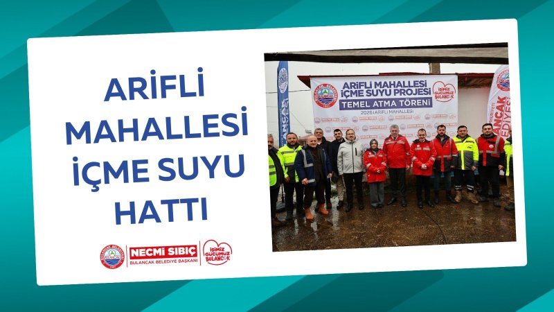 Arifli Mahallesi İçme Suyuna Kavuşuyor